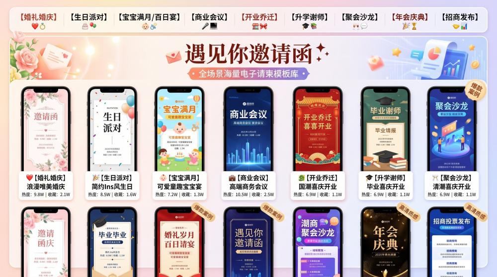 2026商务新品发布电子请柬｜高端模板合集，小白也能5分钟搞定